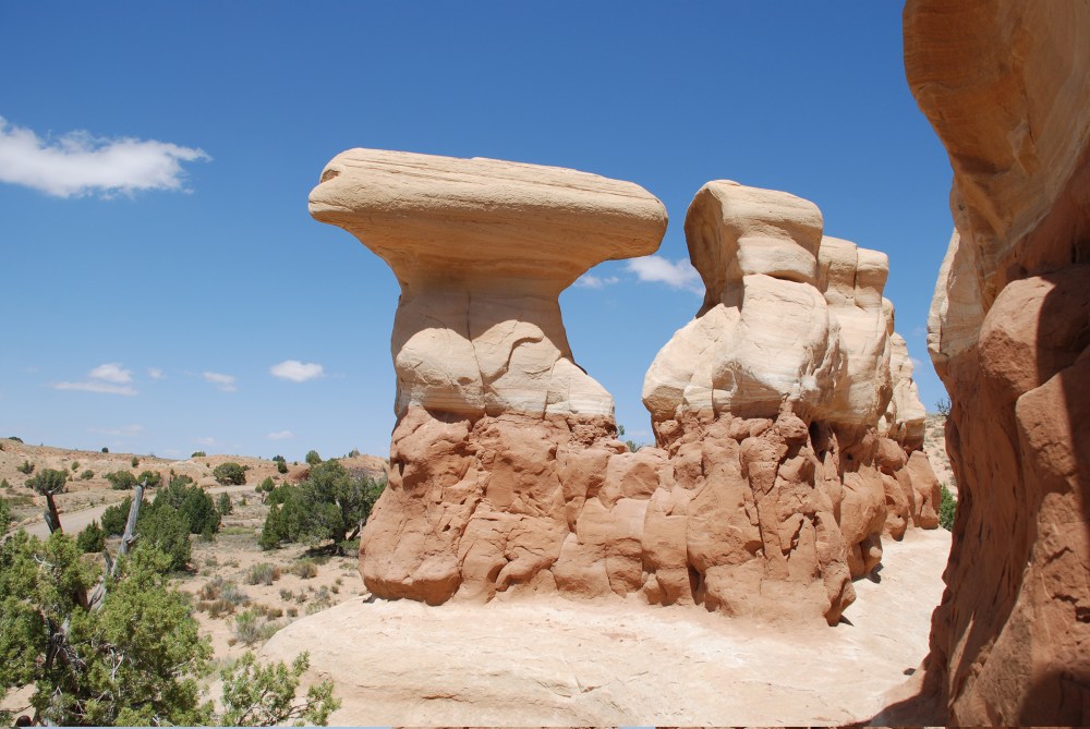 Here is one of the rock formations from Toadstool Valley in southern Utah.